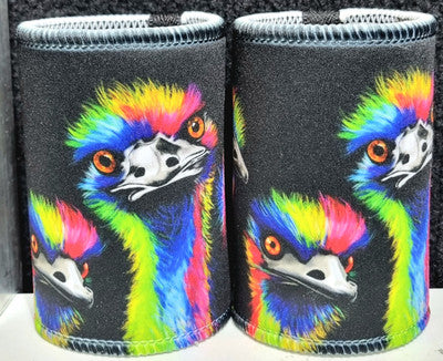 COLOURFULL OSTRIDGE STUBBY COOLER