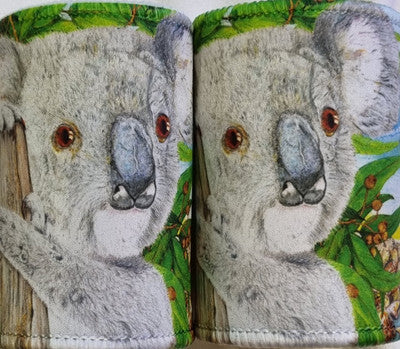 KOALA ON THE BEACH STUBBY COOLER