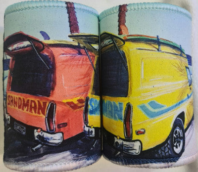 SANDMAN ORANGE YELLOW STUBBY COOLER