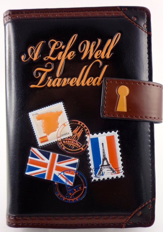SHAGWEAR TRAVEL DIARY BLACK PASSPORT HOLDER