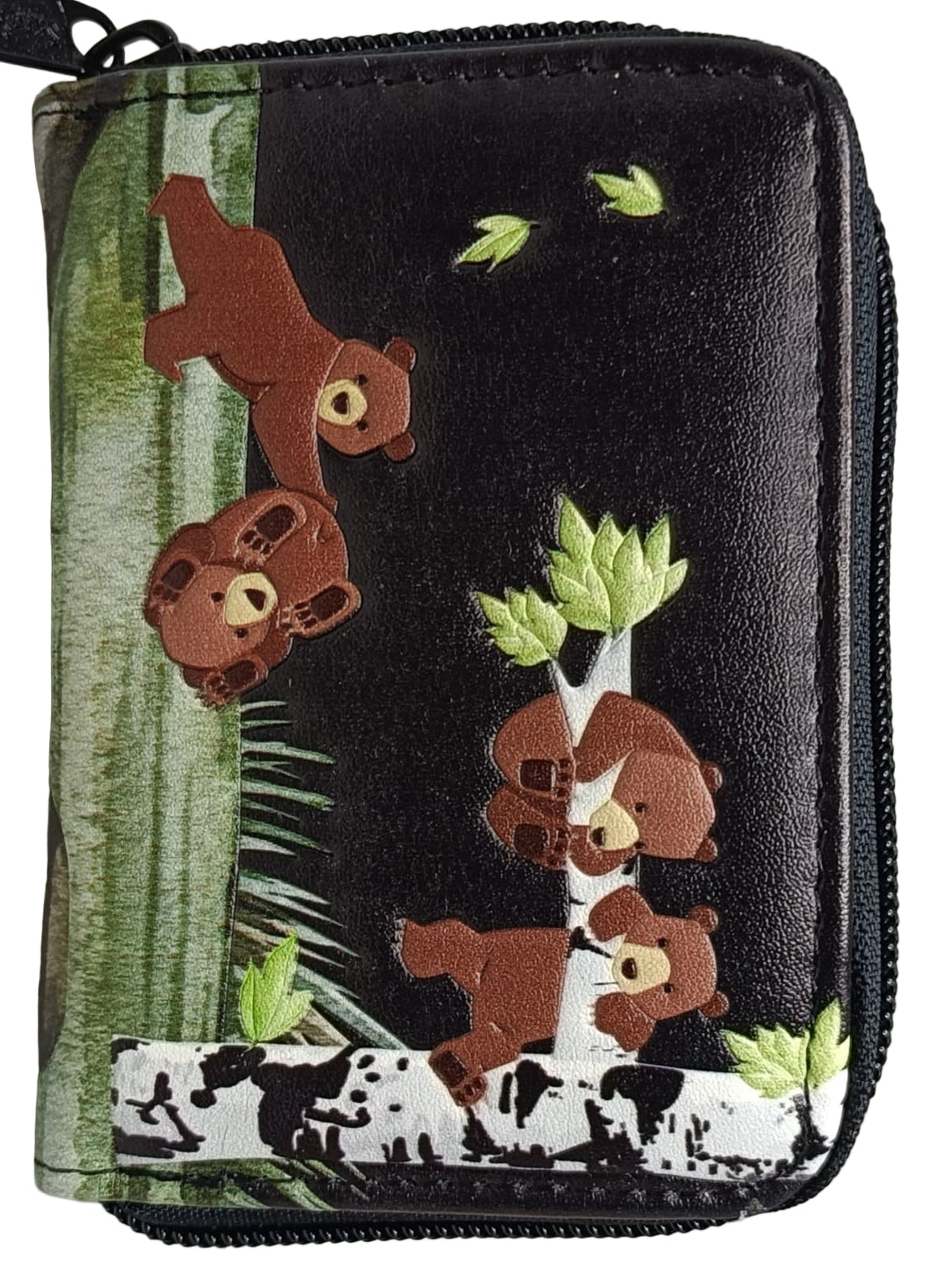 CRAZY BEARS COIN PURSE BLK