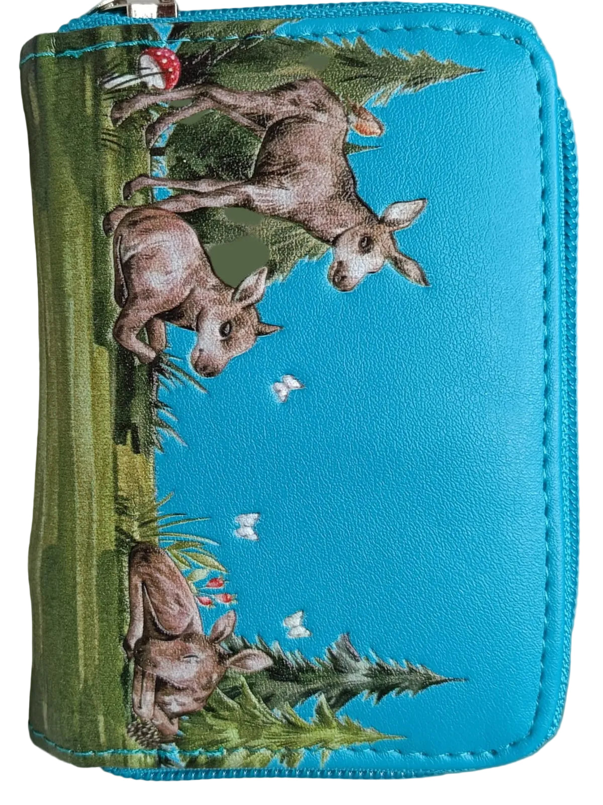 MOOSE BABIES COIN PURSE TEAL
