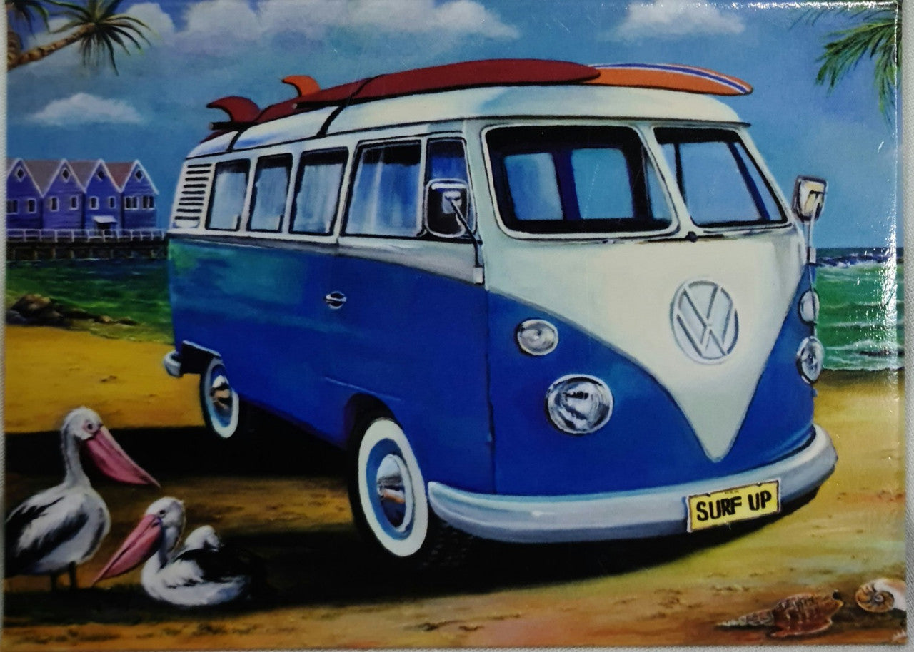 KOMBI SURFS UP FRIDGE MAGNET