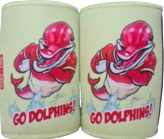 GOLD DOLPHINS STUBBY COOLER