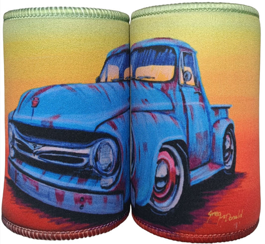 FORD 150 BLUE UTE STUBBY COOLER