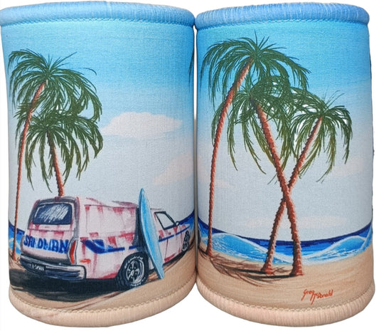 WHITE SANDMAN STUBBY COOLER