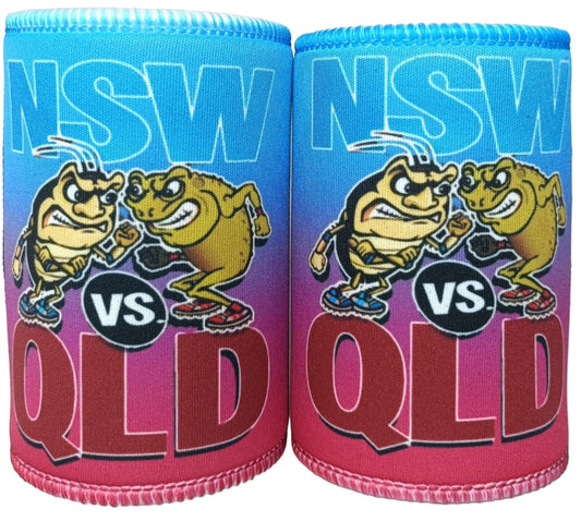 NSW VS QLD STUBBY COOLERS