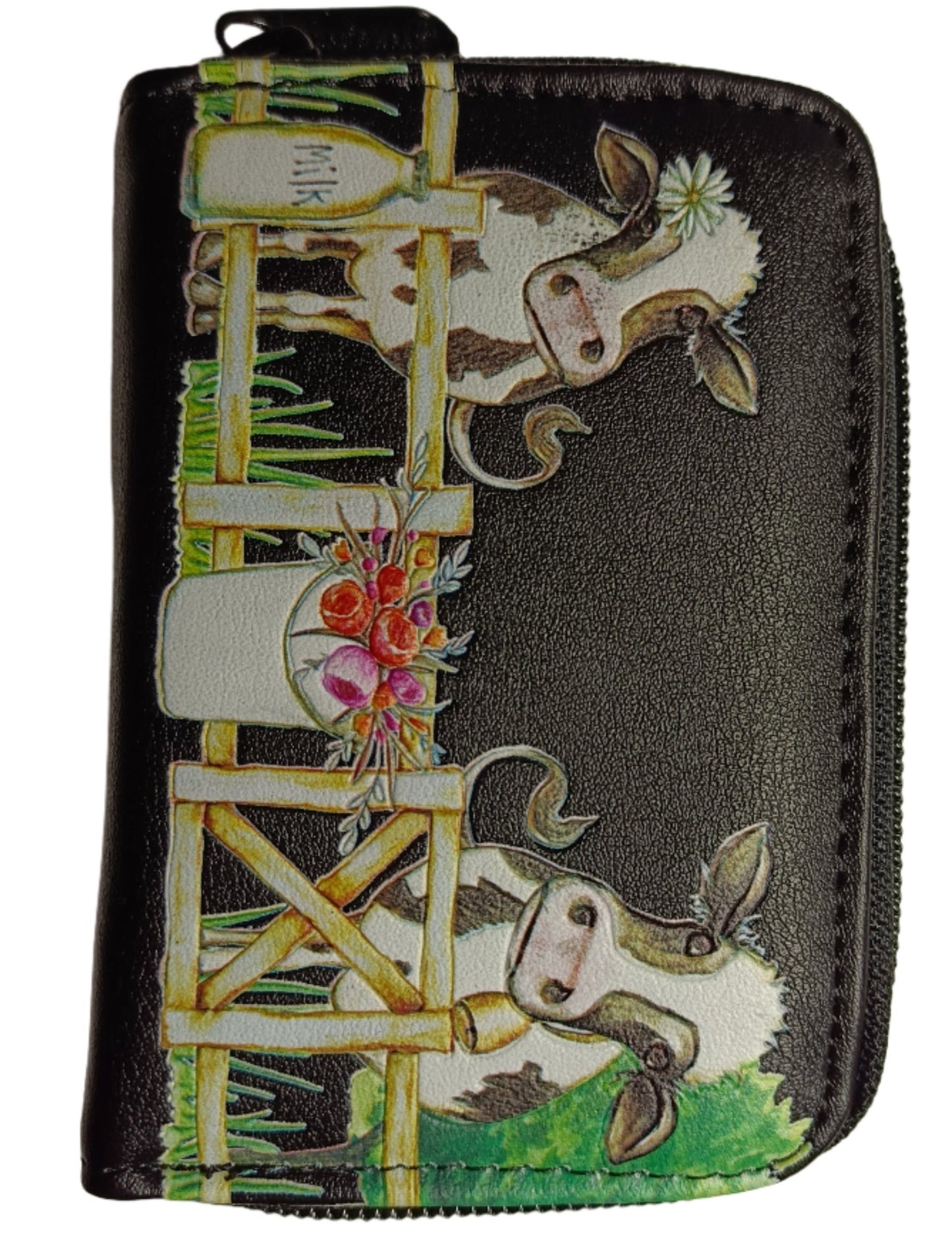 BARNYARD COWS CHANGE PURSE