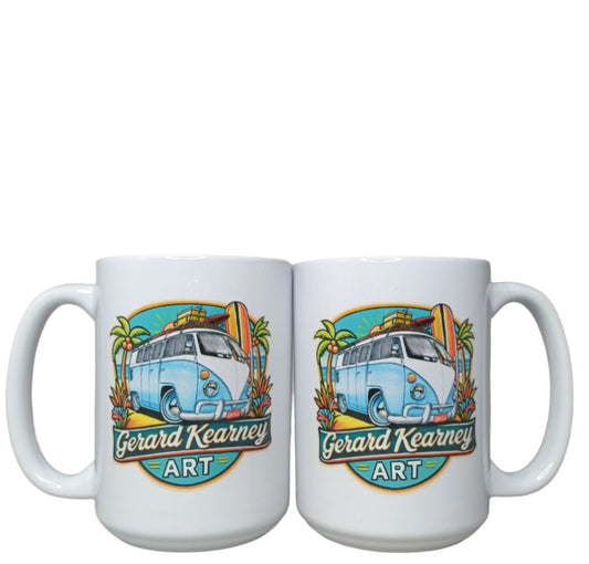 VW BUG GK KOMBI BLUE  15oz MUG
