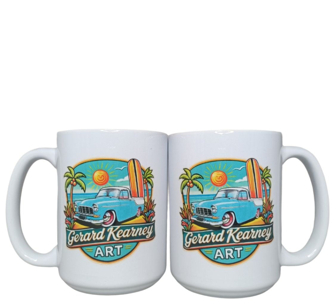 HOLDEN GK UTE BLUE AND WHITE 15oz MUG