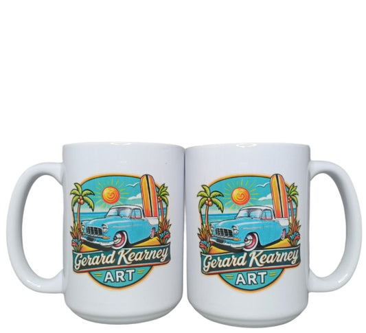 HOLDEN GK UTE BLUE AND WHITE 15oz MUG