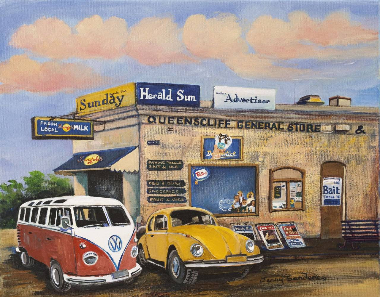 QUEENSCLIFFE GENERAL STORE KOMBI AND BEETLE
