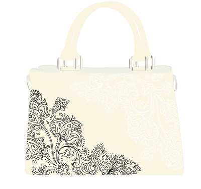 MIA LOUISE CREAM LACE TOTE