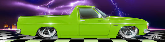 HX HOLDEN PANAMA GREEN BAR RUNNER