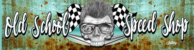 OLD SCHOOL RUST DESIGN (GELTCHY DESIGN)- 890MM X 240MM