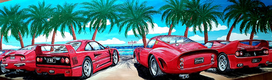 FERRARI ON THE BEACH BAR RUNNER