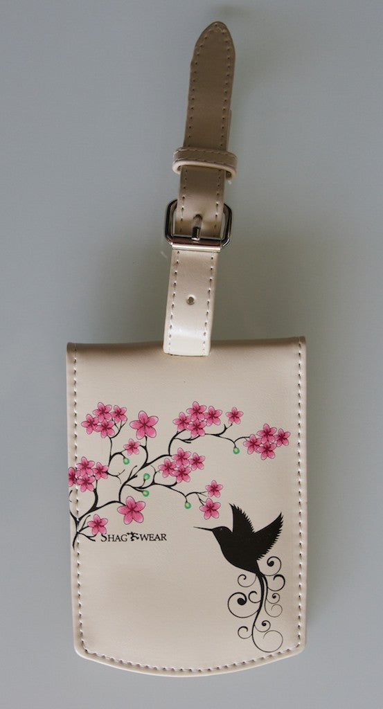 ShagWear Luggage Tag Hummingbird Beige