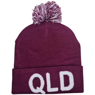 QLD BEANIE WITH POM