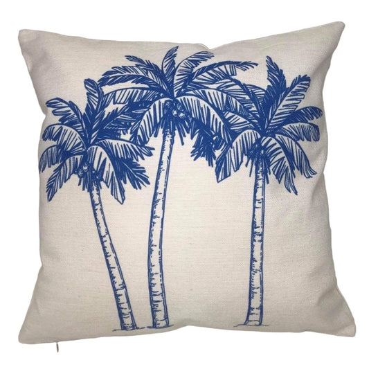 HAMPTONS PALM PRINT + INSERT 45CM X 45CM