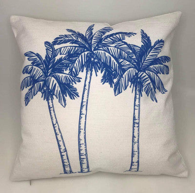 HAMPTONS PALM PRINT + INSERT 45CM X 45CM