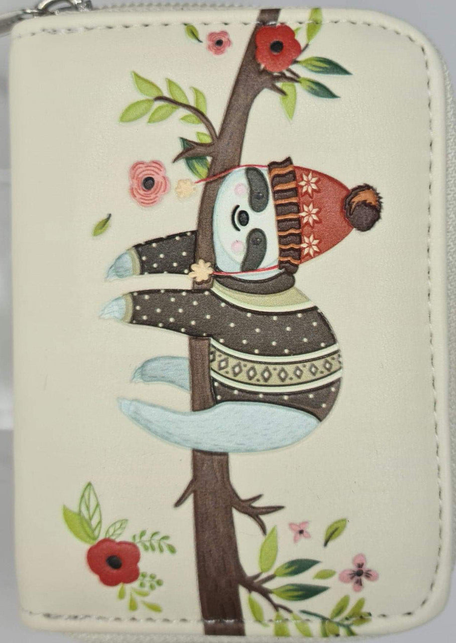 CHILLIN SLOTH COIN PURSE CREAM