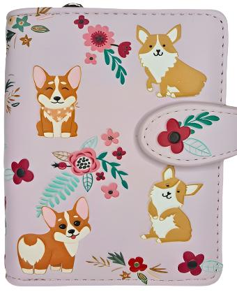 CORGI PATTERN SMALL WALLET