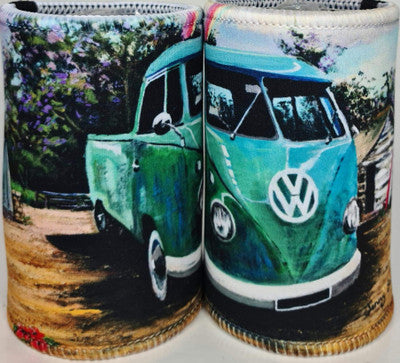 GREEN KOMBI UTE STUBBY COOLER