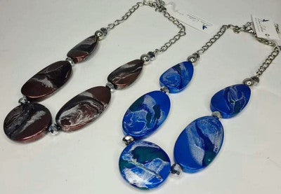 PAPAYA OVAL 10PCE NECKLACE