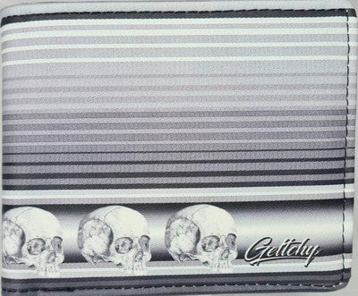 SKULL LIFE MENS WALLET RFID PROTECTED