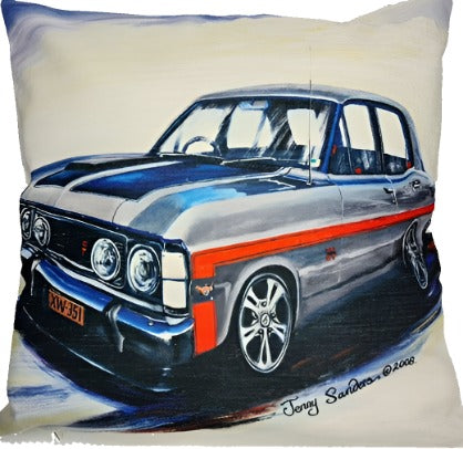 FALCON GT XW SILVER CUSHION COVER + INSERT 45CM X 45CM