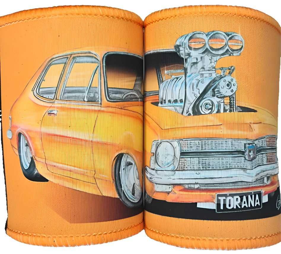 HOLDEN XU1 TORANA ORANGE STUBBY COOLER