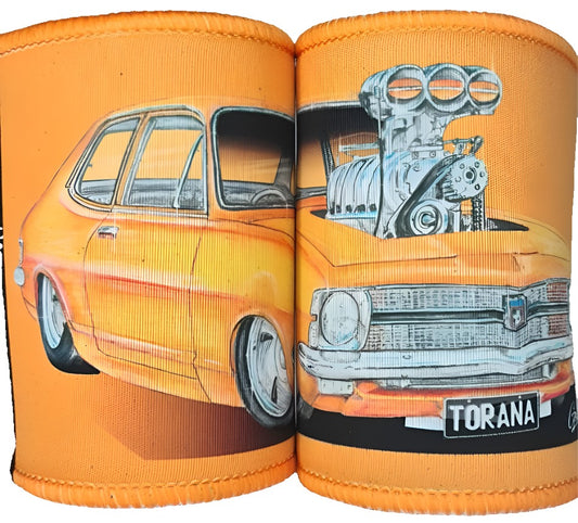 HOLDEN XU1 TORANA ORANGE STUBBY COOLER