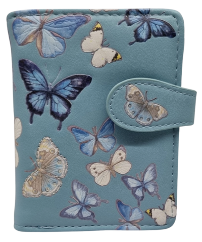 BUTTERFLIES SMALL BLUE LADIES WALLET