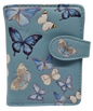 BUTTERFLIES SMALL BLUE LADIES WALLET