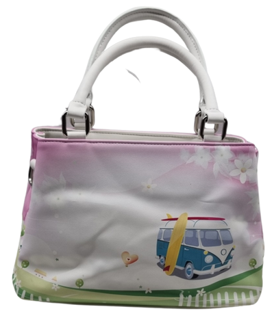 HIPPIE VAN PINK TOTE BAG