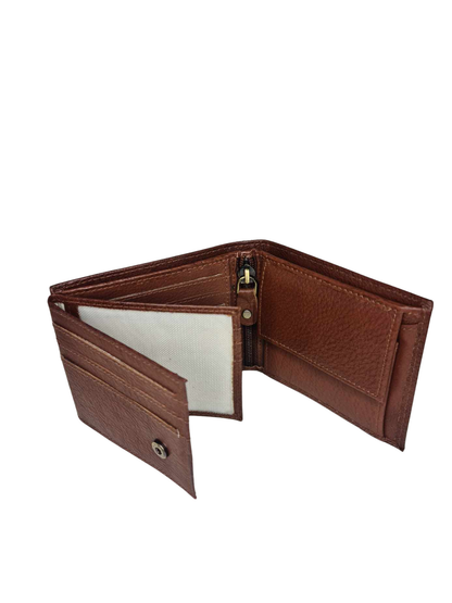 COGNAC MENS LEATHER WALLET