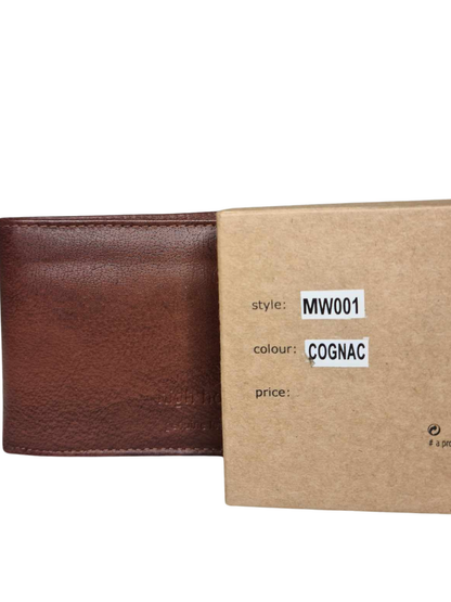 COGNAC MENS LEATHER WALLET