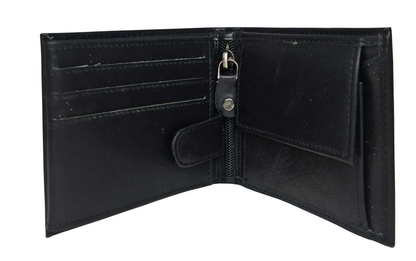 BLACK LEATHER MENS WALLET