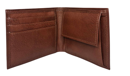 MENS COGNAC LEATHER WALLET