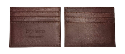 LEATHER CREDIT CARD CASE COGNAC