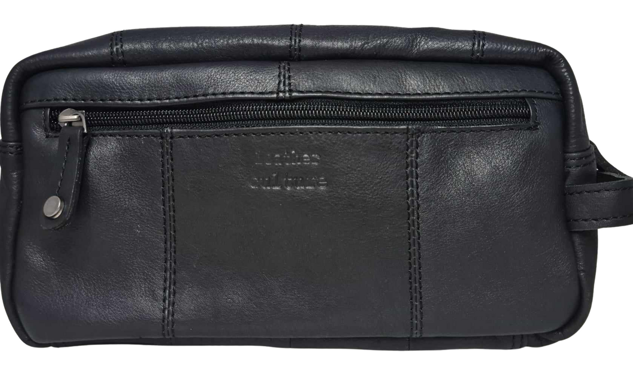 LEATHER TOILETRY BAG "JOSH"