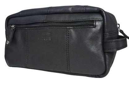 LEATHER TOILETRY BAG "JOSH"