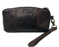 LEATHER TOILETRY BAGS ON ESPRESSO COLOUR