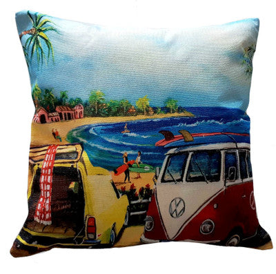 KOMBI - HOLDEN BEACH DAYS  CUSHION COVE+ INSERT 45cm x 45