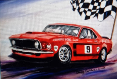 FORD MUSTANG TEA TOWEL