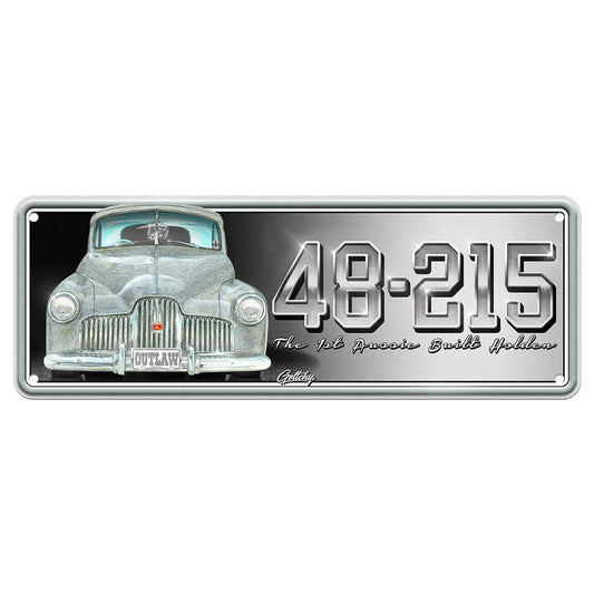 48-215 NUMBER PLATE