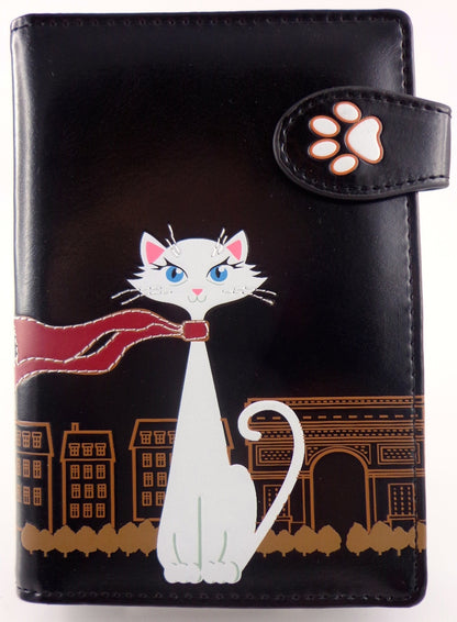 SHAGWEAR TRAVEL CAT BLACK PASSPORT HOLDER