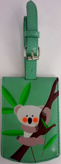 SHAGWEAR KOALA TEAL LUGGAGE TAG