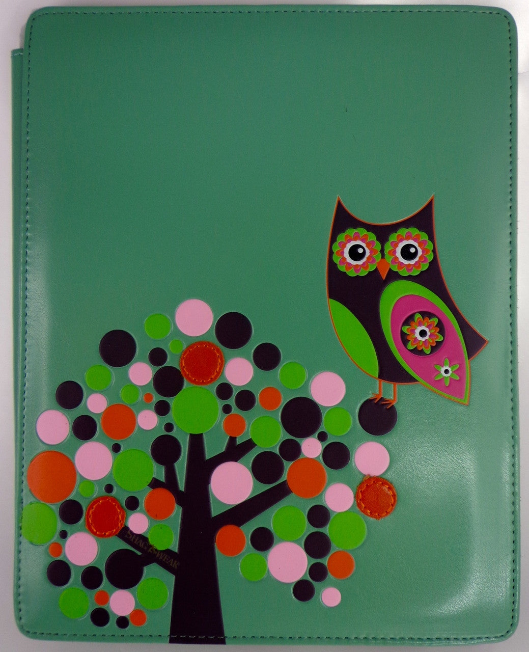 SHAGWEAR RETRO OWL TEAL I-PAD COVER