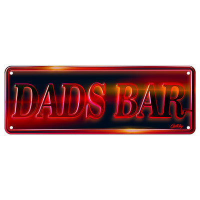 DADS BAR NUMBER PLATE